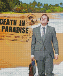 Death In Paradise Poster Diamond Paintings