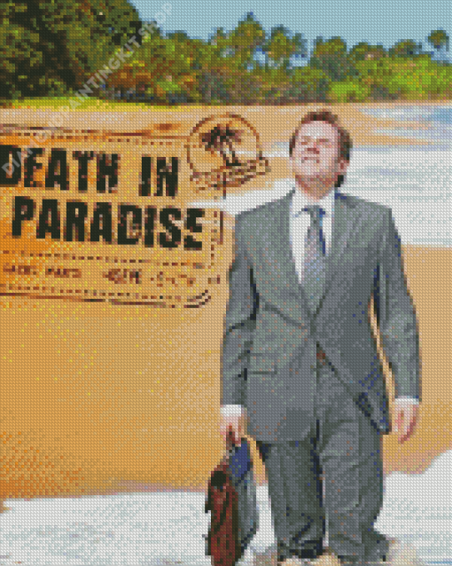 Death In Paradise Poster Diamond Paintings