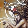 Deer Woman Diamond Paintings