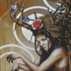 Deer Woman Diamond Paintings