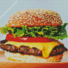 Delicious Cheeseburger Diamond Painting