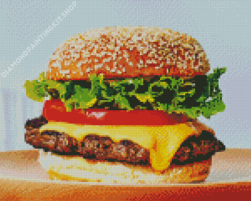 Delicious Cheeseburger Diamond Painting