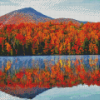 Fall In Mountains Water Reflection Diamond Painting