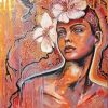 Flowering Woman Head Elena Kraft Diamond Paintings