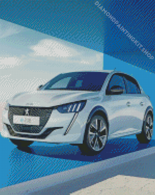 Grey Peugeot Diamond Paintings