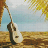 Guitar Beach Diamond Painting