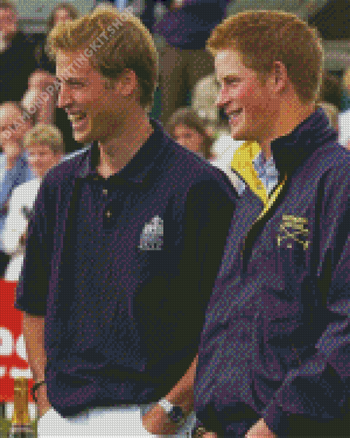 Happy Prince William And Harry Diamond Paintings