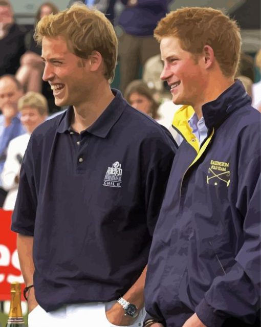 Happy Prince William And Harry Diamond Paintings