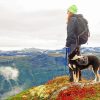 Hiking With Dog Diamond Paintings