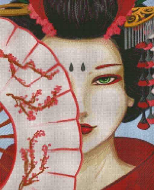 Modern Japanese Geisha Diamond Painting