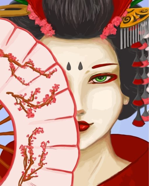 Modern Japanese Geisha Diamond Painting