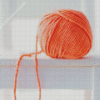 Orange Yarn Ball Diamond Painting