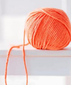 Orange Yarn Ball Diamond Painting