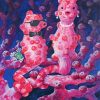 Pink Sea Horse Diamond Paintings