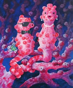 Pink Sea Horse Diamond Paintings