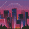 Purple City Diamond Painting