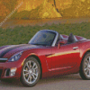 Red Saturn Sky Diamond Paintings