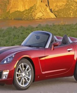 Red Saturn Sky Diamond Paintings