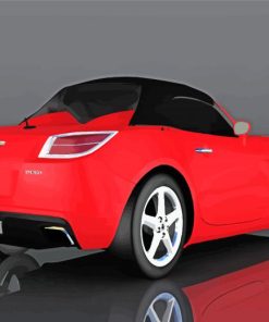 Red Saturn Sky Diamond Paintings