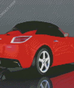 Red Saturn Sky Diamond Paintings