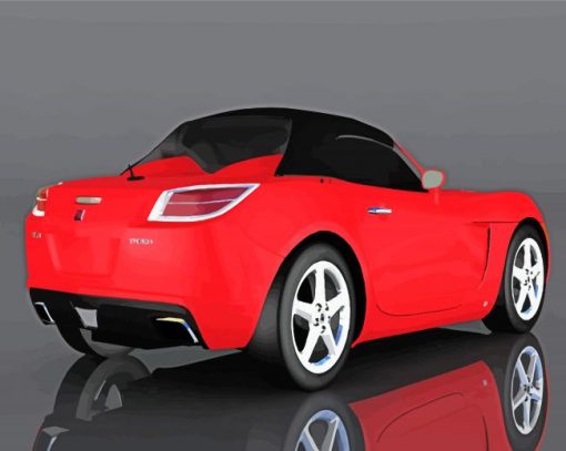 Red Saturn Sky Diamond Paintings