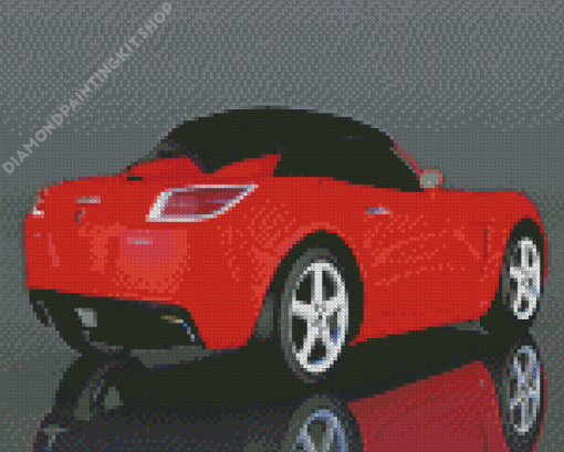 Red Saturn Sky Diamond Paintings