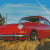 Red Vw Fastback Diamond Painting