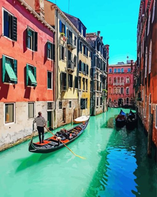 Scenic Canal Venice Italy Diamond Painting