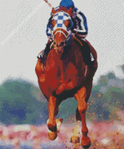 Secretariat Horse Racing Diamond Painting