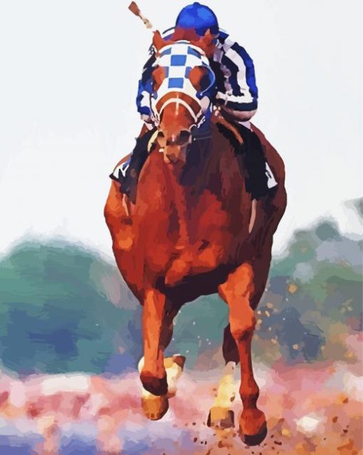 Secretariat Horse Racing Diamond Painting