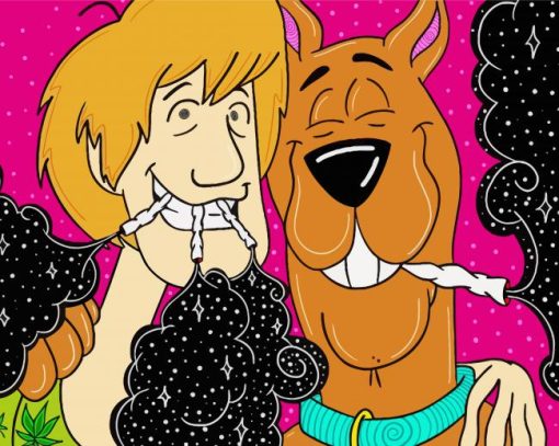 Shaggy And Scooby Stoner Diamond Paintings