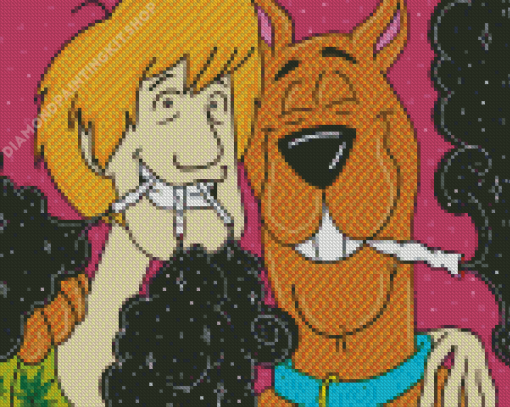 Shaggy And Scooby Stoner Diamond Paintings