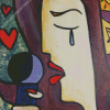 Singer Crying Abstract Picasso Diamond Paintings