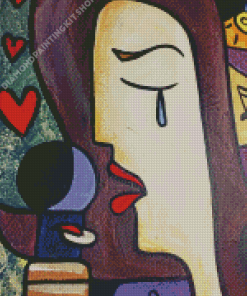 Singer Crying Abstract Picasso Diamond Paintings