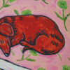 Sleeping Dachshund Art Diamond Painting