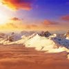 Snowy Mountain In The Sky Diamond Painting