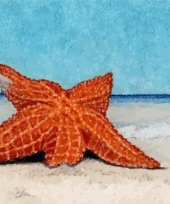 Starfish Stranded On The Beach Diamond Painting