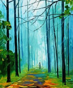 Summer Foggy Forest Art Diamond Paintings