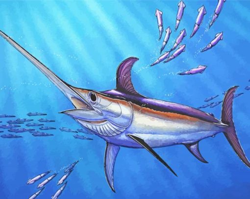 Swordfish Art Diamond Paintings