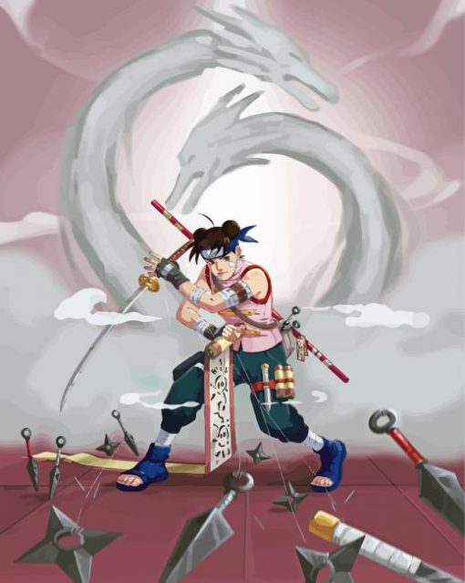 Tenten Japanese Character Diamond Painting