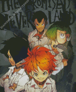 The Promised Neverland Anime Characters Poster Diamond Paintings