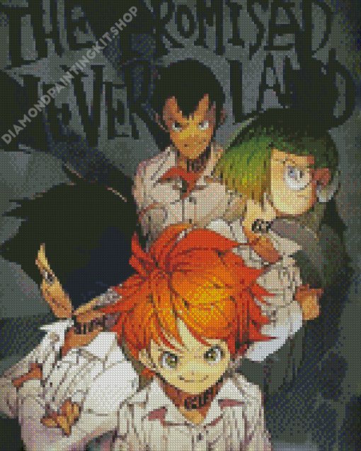 The Promised Neverland Anime Characters Poster Diamond Paintings