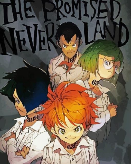 The Promised Neverland Anime Characters Poster Diamond Paintings