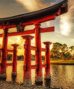 The Red Torii Gate Diamond Paintings