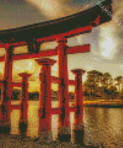 The Red Torii Gate Diamond Paintings