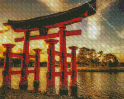 The Red Torii Gate Diamond Paintings