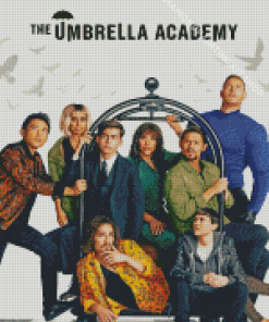 The Umbrella Academy Serie Poster Diamond Paintings