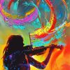 Violin Woman Jim Warren Diamond Paintings