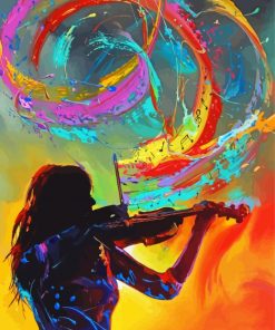 Violin Woman Jim Warren Diamond Paintings