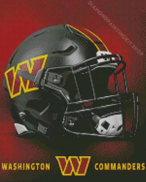 Washington Commanders Helmet Poster Diamond Paintings